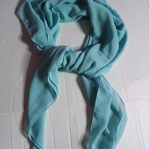 Chic Aqua Wrap Scarf